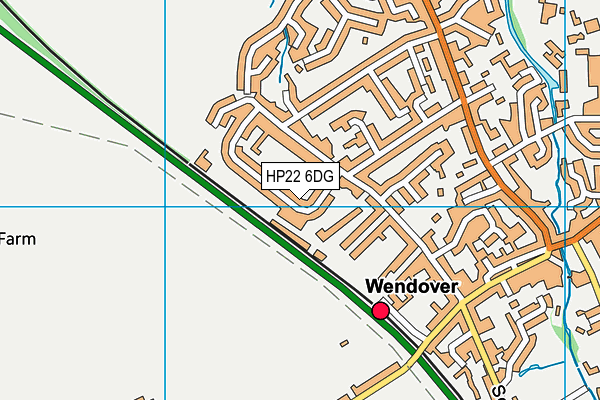 HP22 6DG map - OS VectorMap District (Ordnance Survey)