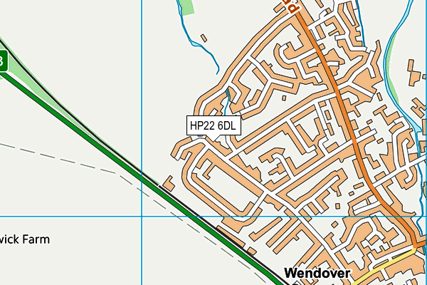 HP22 6DL map - OS VectorMap District (Ordnance Survey)