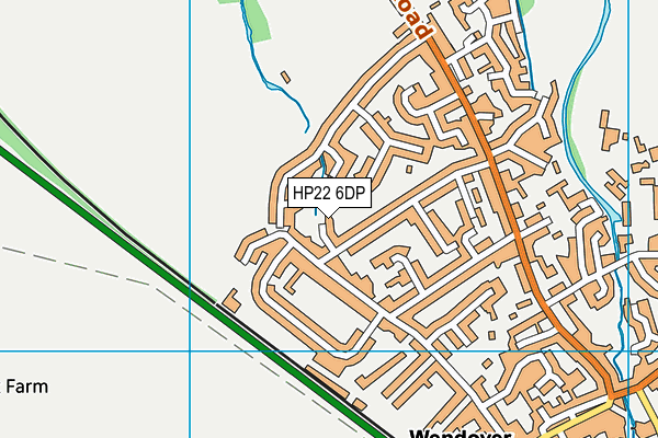 HP22 6DP map - OS VectorMap District (Ordnance Survey)