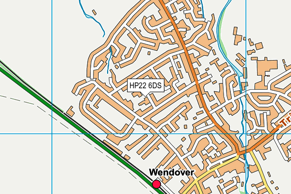 HP22 6DS map - OS VectorMap District (Ordnance Survey)
