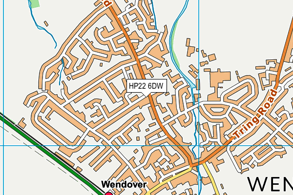 HP22 6DW map - OS VectorMap District (Ordnance Survey)