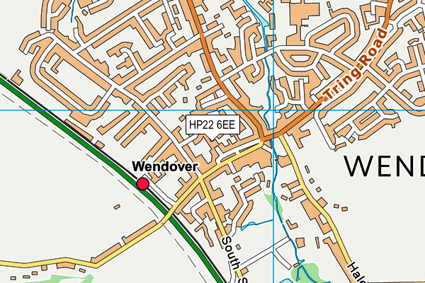 HP22 6EE map - OS VectorMap District (Ordnance Survey)