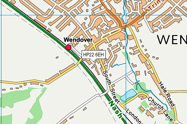 HP22 6EH map - OS VectorMap District (Ordnance Survey)