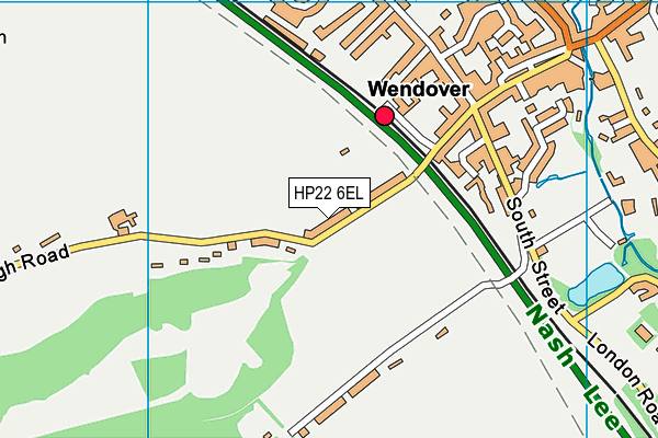 HP22 6EL map - OS VectorMap District (Ordnance Survey)