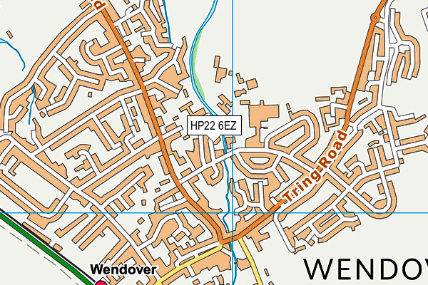 HP22 6EZ map - OS VectorMap District (Ordnance Survey)