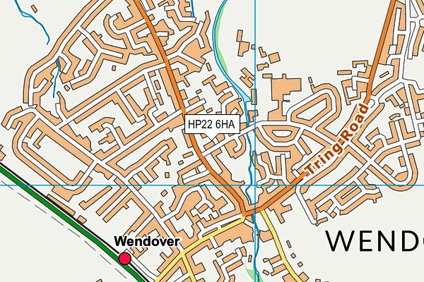 HP22 6HA map - OS VectorMap District (Ordnance Survey)