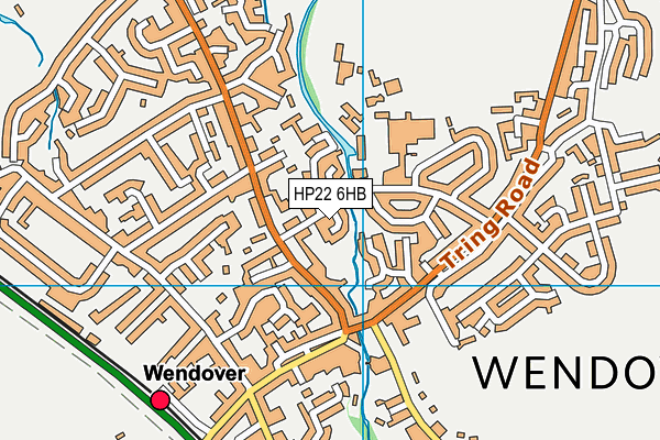 HP22 6HB map - OS VectorMap District (Ordnance Survey)