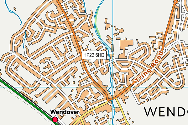 HP22 6HD map - OS VectorMap District (Ordnance Survey)