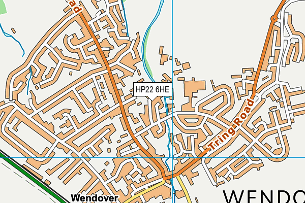 HP22 6HE map - OS VectorMap District (Ordnance Survey)