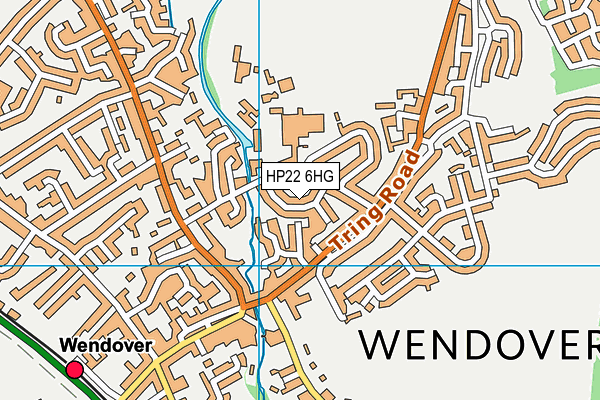 HP22 6HG map - OS VectorMap District (Ordnance Survey)