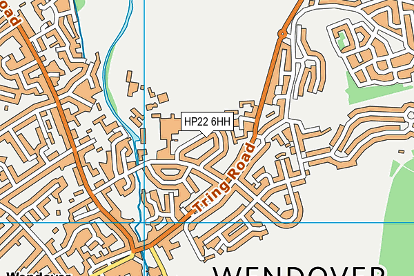 HP22 6HH map - OS VectorMap District (Ordnance Survey)