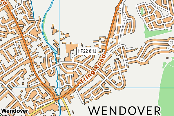 HP22 6HJ map - OS VectorMap District (Ordnance Survey)