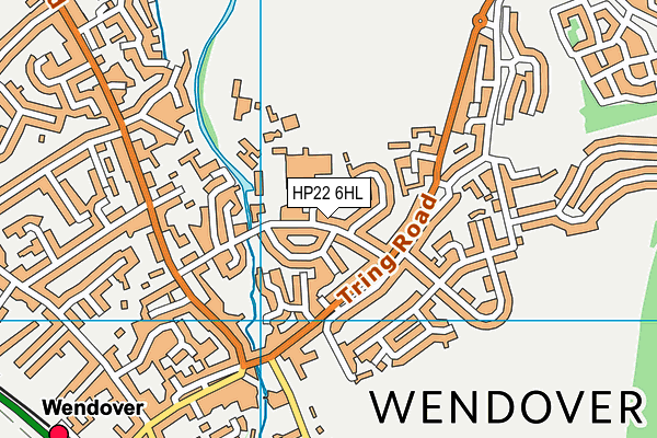 HP22 6HL map - OS VectorMap District (Ordnance Survey)