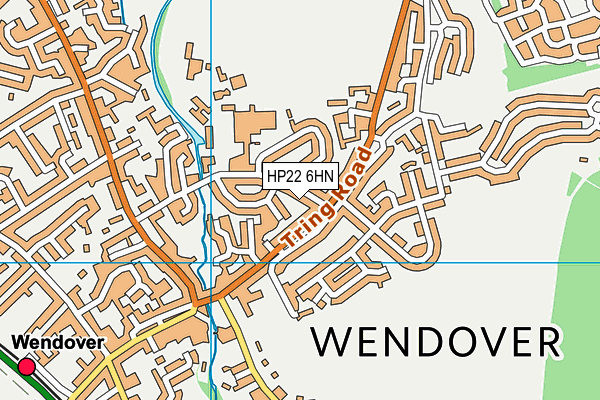HP22 6HN map - OS VectorMap District (Ordnance Survey)