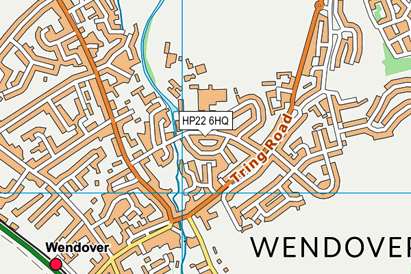 HP22 6HQ map - OS VectorMap District (Ordnance Survey)