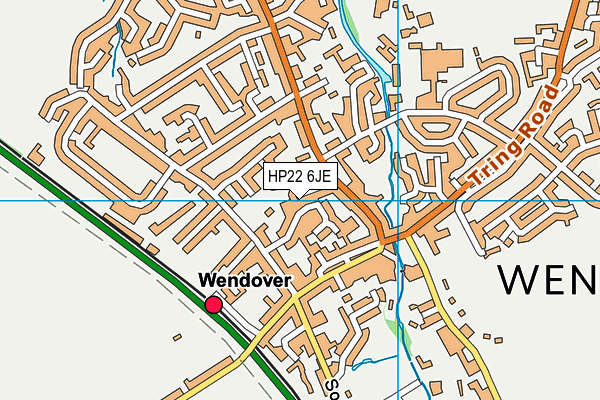 HP22 6JE map - OS VectorMap District (Ordnance Survey)