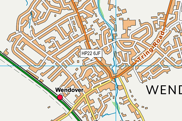 HP22 6JF map - OS VectorMap District (Ordnance Survey)