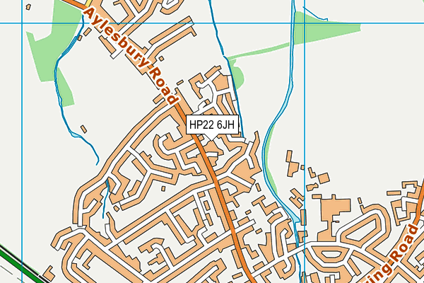 HP22 6JH map - OS VectorMap District (Ordnance Survey)