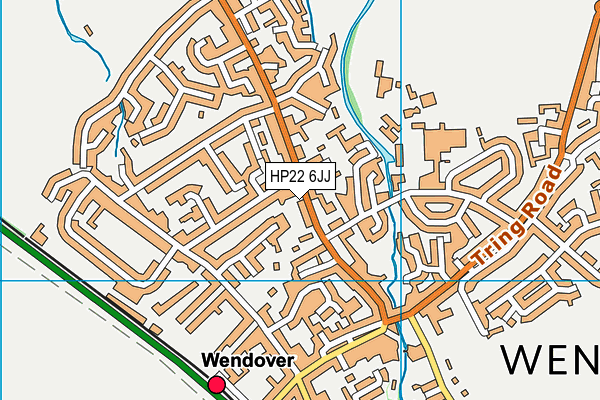 HP22 6JJ map - OS VectorMap District (Ordnance Survey)