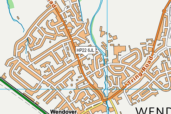HP22 6JL map - OS VectorMap District (Ordnance Survey)