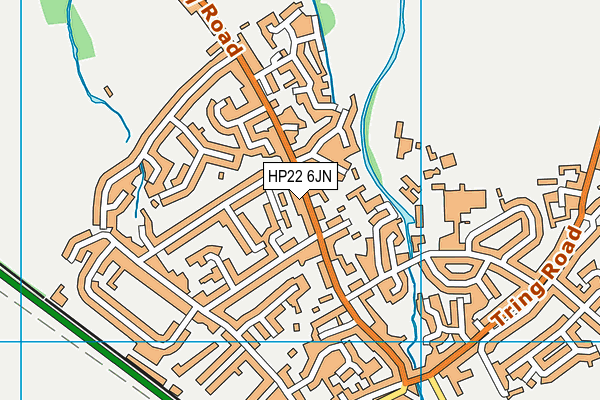 HP22 6JN map - OS VectorMap District (Ordnance Survey)