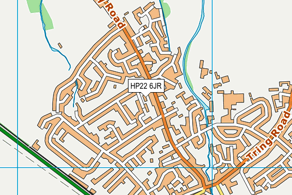 HP22 6JR map - OS VectorMap District (Ordnance Survey)