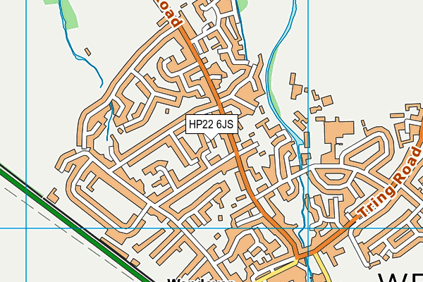 HP22 6JS map - OS VectorMap District (Ordnance Survey)