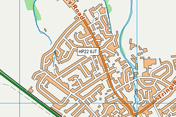HP22 6JT map - OS VectorMap District (Ordnance Survey)
