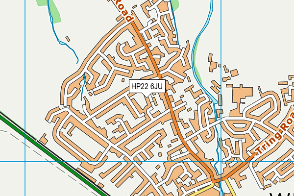 HP22 6JU map - OS VectorMap District (Ordnance Survey)
