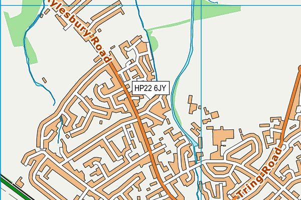 HP22 6JY map - OS VectorMap District (Ordnance Survey)
