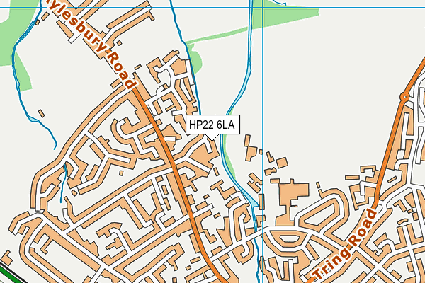 HP22 6LA map - OS VectorMap District (Ordnance Survey)