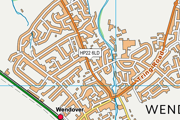HP22 6LD map - OS VectorMap District (Ordnance Survey)