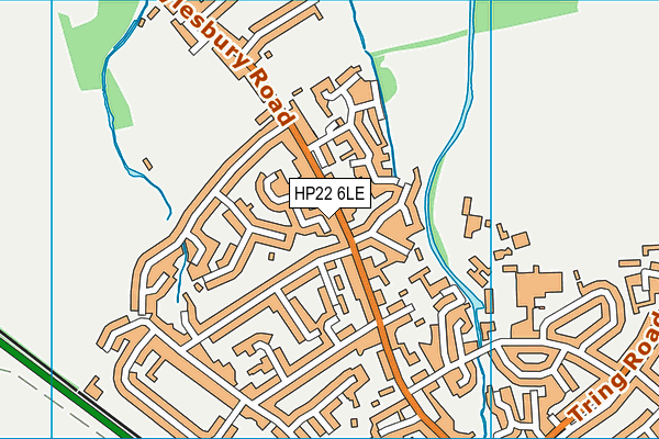 HP22 6LE map - OS VectorMap District (Ordnance Survey)