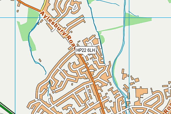 HP22 6LH map - OS VectorMap District (Ordnance Survey)