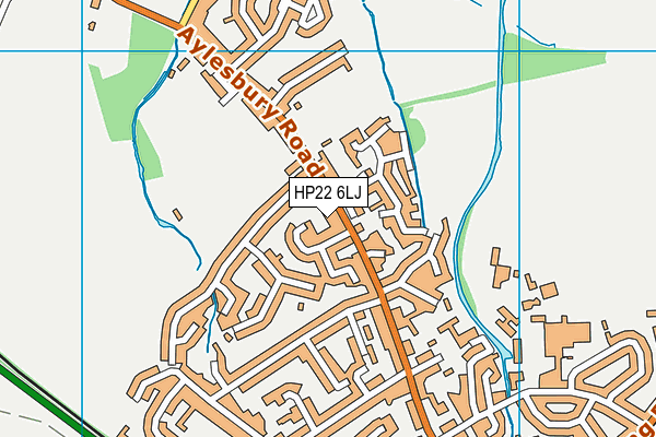 HP22 6LJ map - OS VectorMap District (Ordnance Survey)