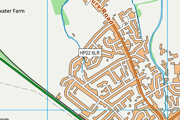 HP22 6LR map - OS VectorMap District (Ordnance Survey)