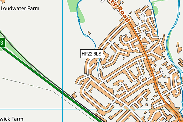 HP22 6LS map - OS VectorMap District (Ordnance Survey)