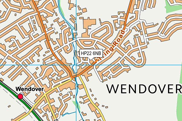HP22 6NB map - OS VectorMap District (Ordnance Survey)