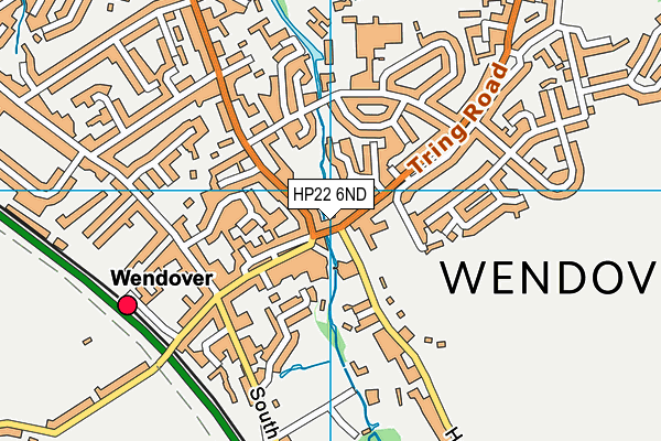 HP22 6ND map - OS VectorMap District (Ordnance Survey)