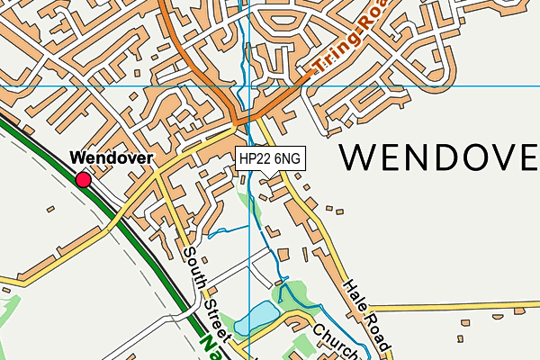 HP22 6NG map - OS VectorMap District (Ordnance Survey)