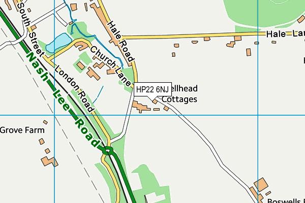HP22 6NJ map - OS VectorMap District (Ordnance Survey)