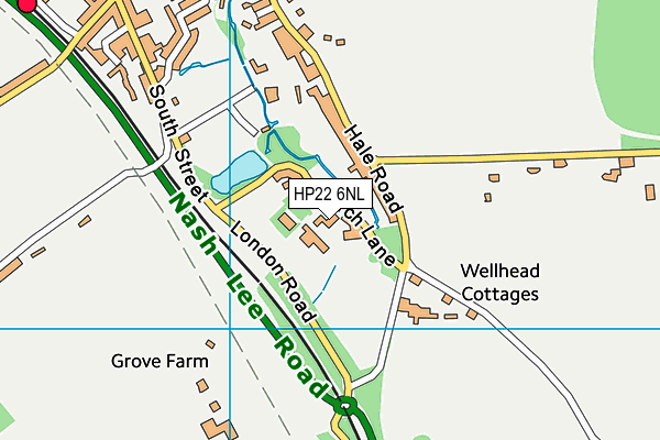 Chiltern Way Academy (Wendover Campus) map (HP22 6NL) - OS VectorMap District (Ordnance Survey)