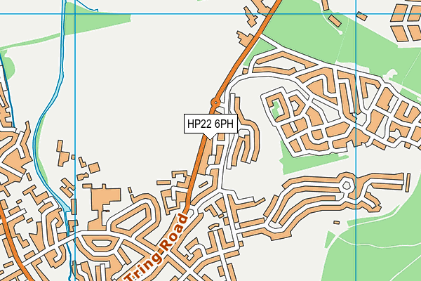 HP22 6PH map - OS VectorMap District (Ordnance Survey)