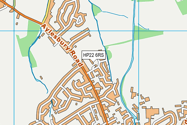 HP22 6RS map - OS VectorMap District (Ordnance Survey)