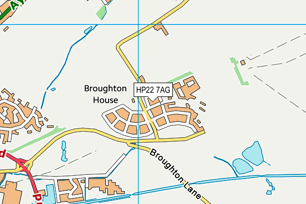 HP22 7AG map - OS VectorMap District (Ordnance Survey)