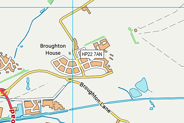 HP22 7AN map - OS VectorMap District (Ordnance Survey)