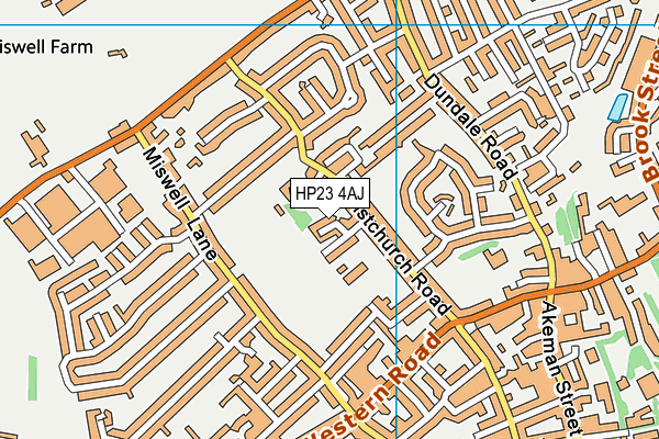 HP23 4AJ map - OS VectorMap District (Ordnance Survey)