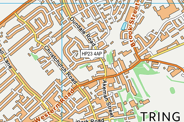 HP23 4AP map - OS VectorMap District (Ordnance Survey)