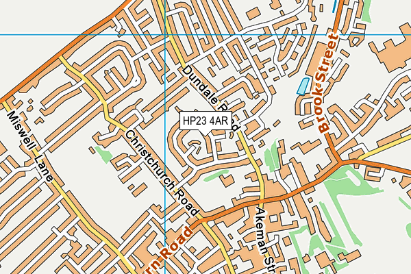 HP23 4AR map - OS VectorMap District (Ordnance Survey)