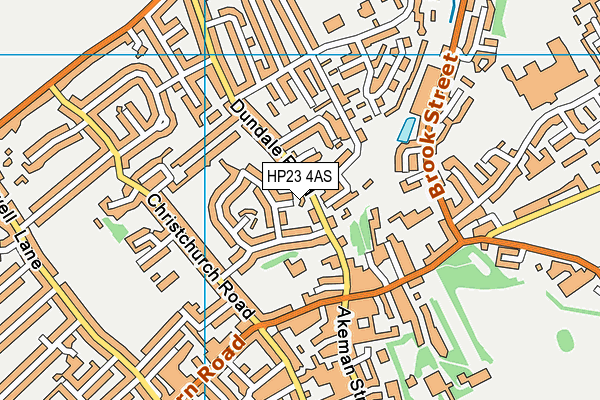 HP23 4AS map - OS VectorMap District (Ordnance Survey)
